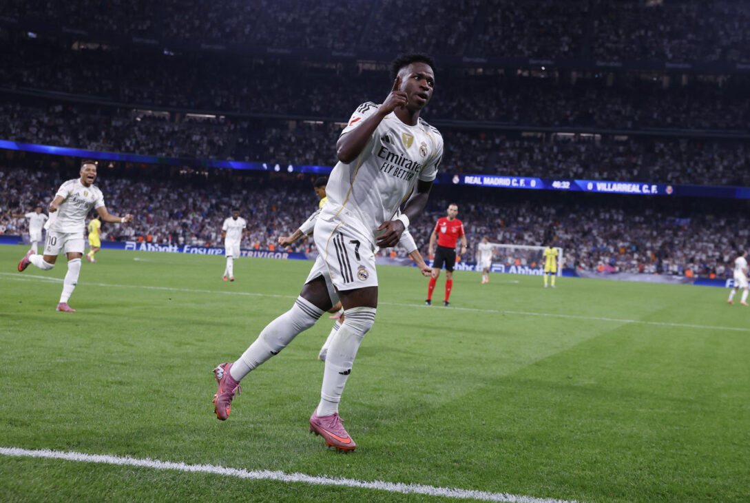 El golazo que cambió la dinámica del partido: Vinicius estalla en cifras y deja sin respuesta al Villarreal con un doblete impresionante.